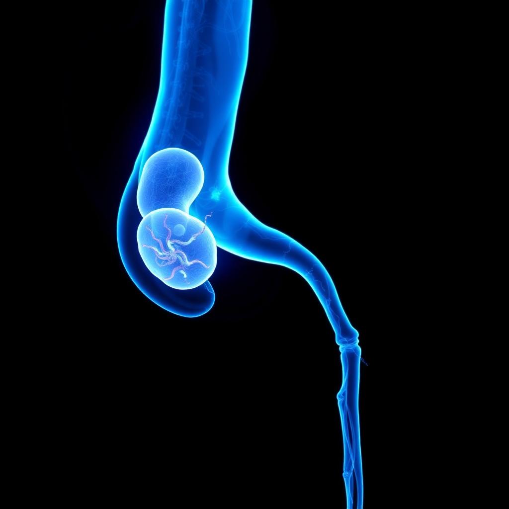 Diabetic foot — Below-knee vessel blocked